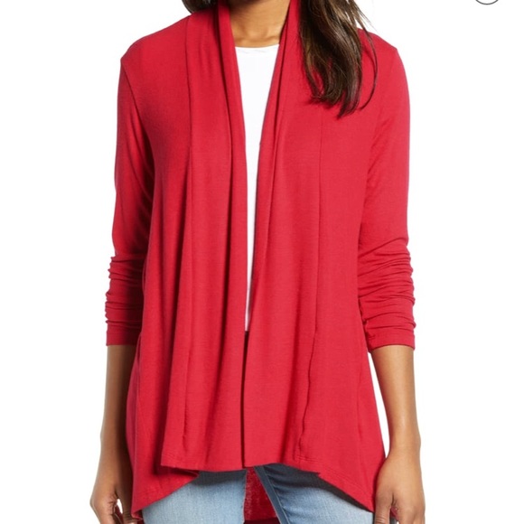 Bobeau  | Red cardigan - Picture 6 of 8